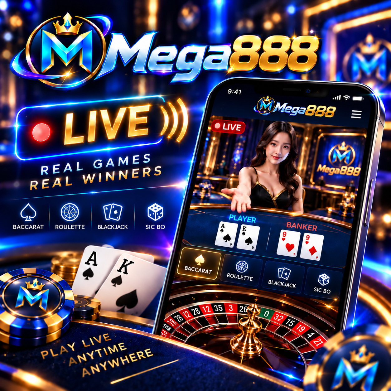 Pratonton aplikasi dan permainan Mega888